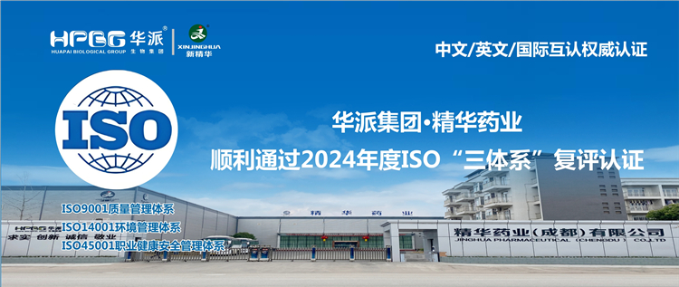 中文/英文/国际互认权威认证 | 华派集团&middot;精华药业顺利通过2024年度ISO&ldquo;三体系&rdquo;复评认证