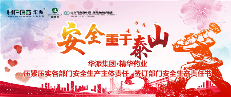 安全重于泰山 |华派集团&bull;精华药业压紧压实各部门安全生产主体责任 签订部门安全生产责任书